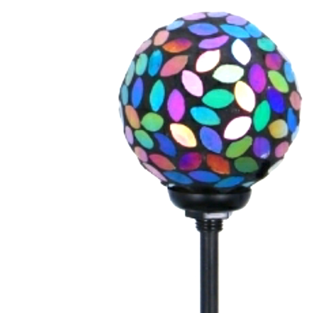 Solar Multicolor Mosaic glass stake light